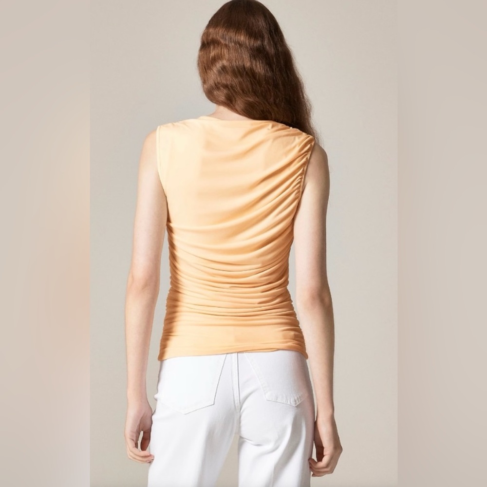 J.Crew Ruched Shell Top in Matte Jersey - Picture 3 of 7